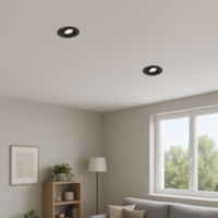 LED ROZETNA 5W 3CCT UGRADNA CRNA OKRUGLA 3u1 TRI BOJE SVETLA BD02-00581