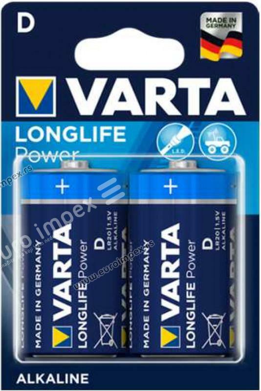LONGLIFE POWER LR20 1,5V D alkalna baterija HE VARTA