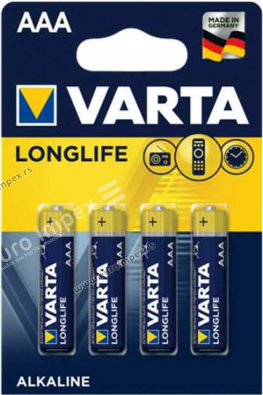 LONGLIFE LR03 1,5V AAA alkalna baterija V15 LE VARTA